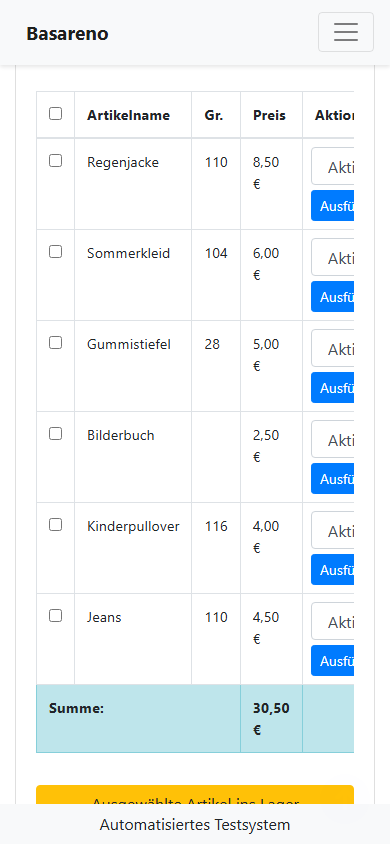 Artikel vorbereiten und wiederverwenden – mobile Webansicht