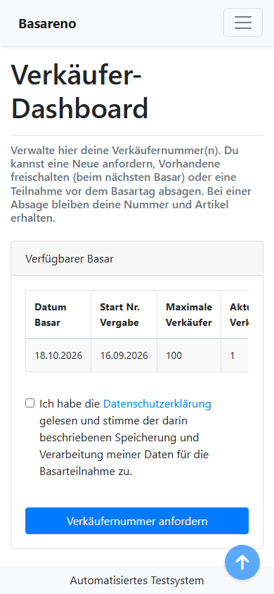 Deine Teilnahme im Blick – mobile Webansicht
